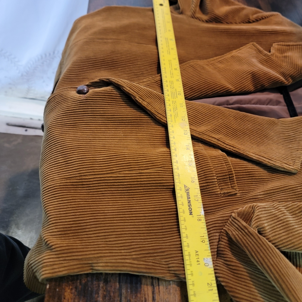 Men's Vintage Classic Brown Corduroy Blazer Sportscoat - Picture 10 of 13